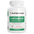 5 Defenders Organic Mushroom Blend Capsules by Real Mushrooms - Vysn