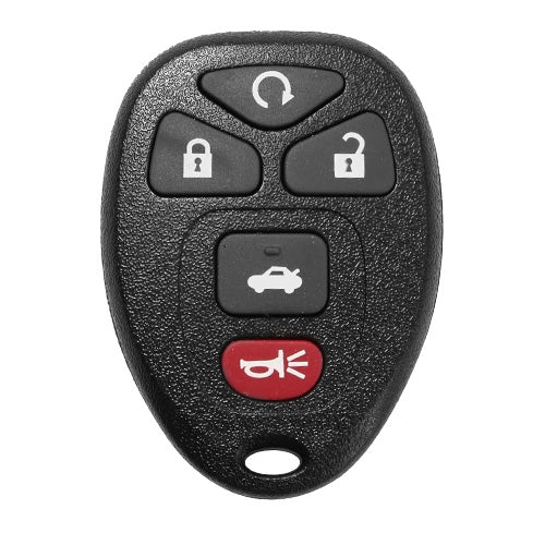 2 Keyless Entry Car Key Remote Key Fob Case Button Pad Replacement for 2004-2010 Chevrolet Malibu KOBGT04A - Black