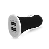 Dual USB 2.4A Rubberized Vehicle Charger Gen-2 - Vysn