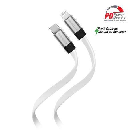 Flexi USB-C to Lightning Flat Cable 6ft - Vysn