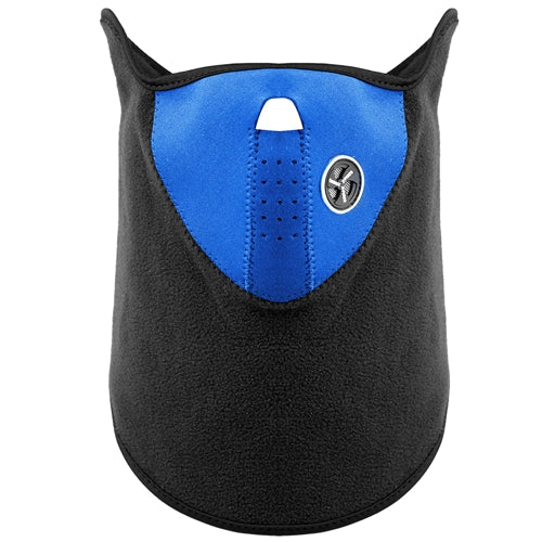 Half Face Mask Breathable Windproof Dustproof Neck Warmer for Bike Motorcycle Racing - Blue