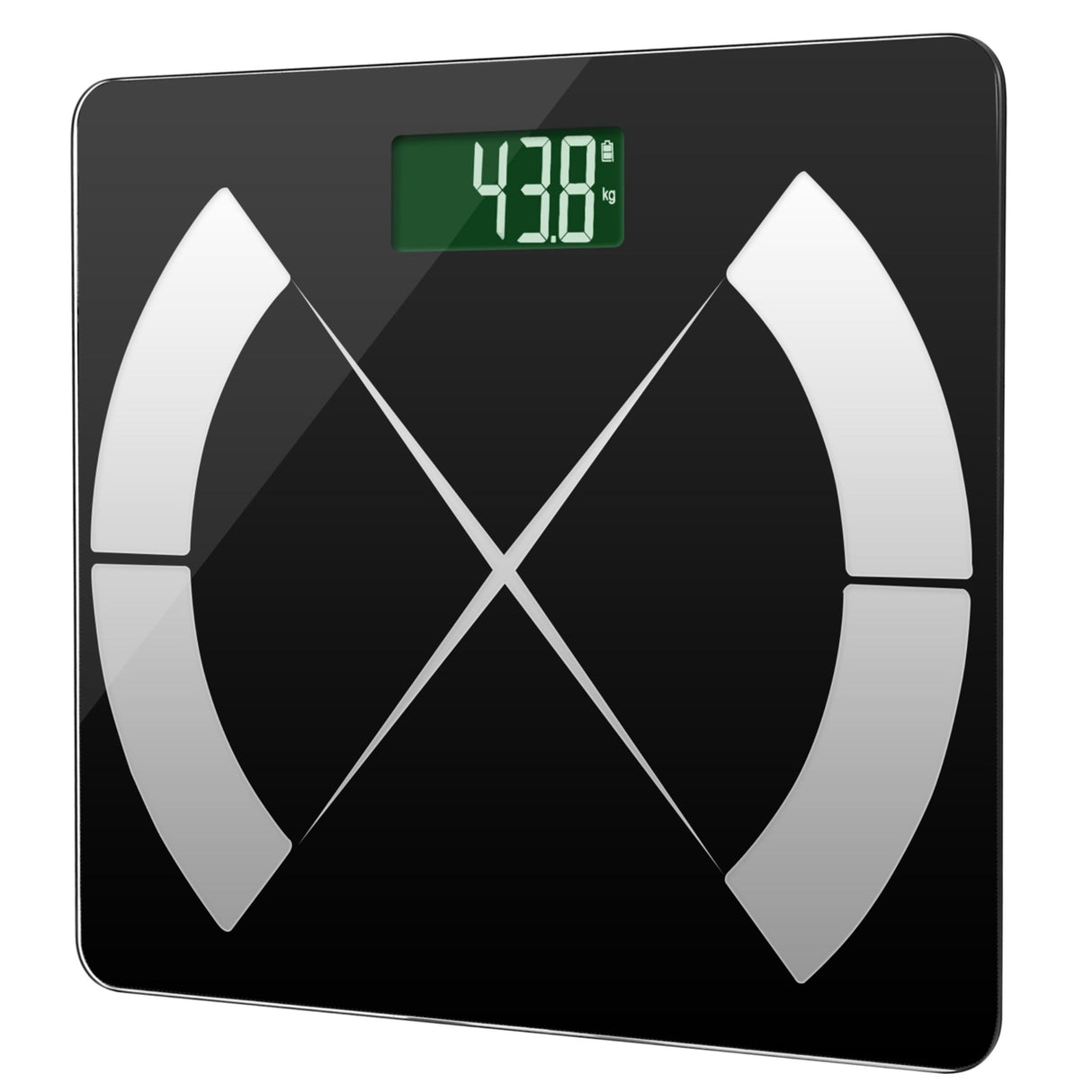 Smart Body Composition Scale - Fat Monitor, Digital APP, BMI Analyzer - Black