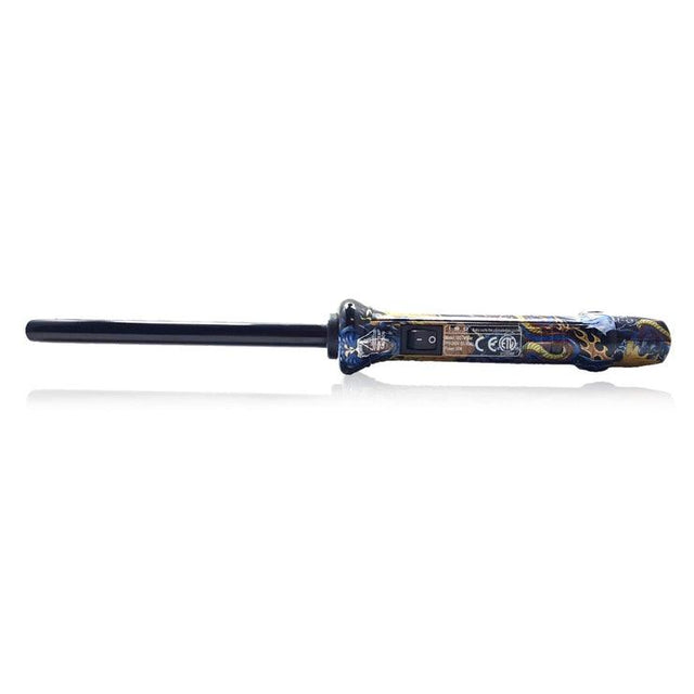 Black Dragon Tattoo Clipless 13mm Tourmaline-Infused Ceramic Pro Curling Wand - Vysn