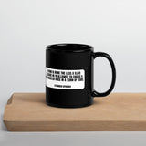 A man is none the less a slave... - Lysander Spooner Black Glossy Mug by Proud Libertarian - Vysn