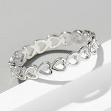 Heart Shape 925 Sterling Silver Ring