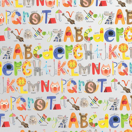 ABC's Kids Gift Wrap by Present Paper - Vysn