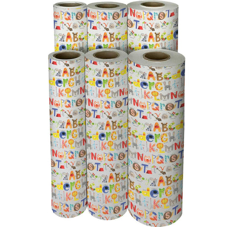 ABC's Kids Gift Wrap by Present Paper - Vysn