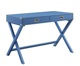 ACME Amenia Writing Desk, Blue Finish YF by Blak Hom - Vysn