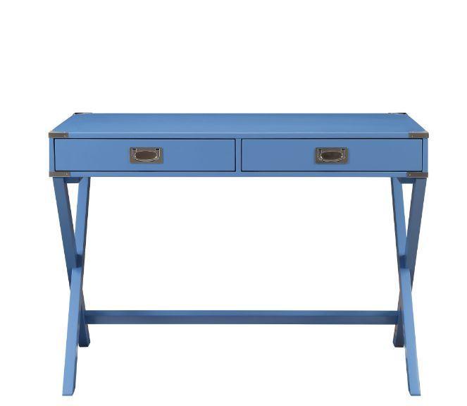 ACME Amenia Writing Desk, Blue Finish YF by Blak Hom - Vysn