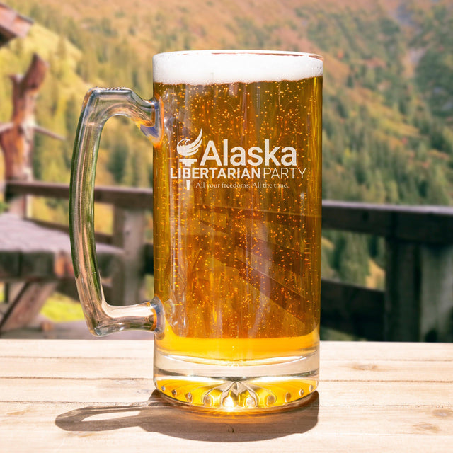 Alaska Libertarian Party Beer Mug by Proud Libertarian - Vysn