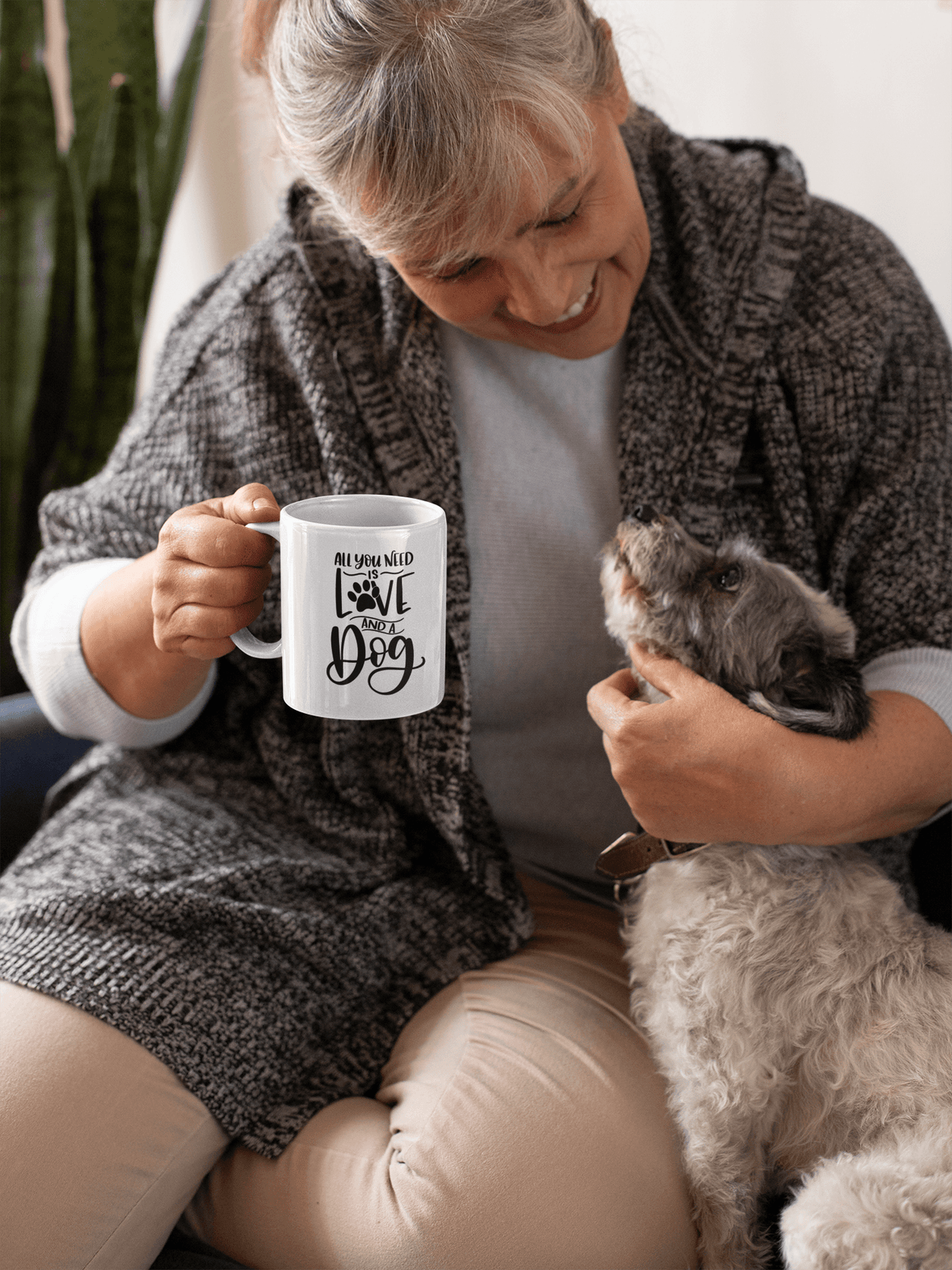 All You Need Is Love And A Dog Mom Mug by WinsterCreations™ Official Store - Vysn