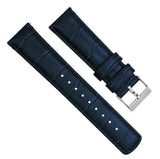 Amazfit Bip | Navy Blue Alligator Grain Leather by Barton Watch Bands - Vysn