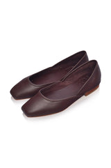 Amore Square Toe Ballet Flats by ELF - Vysn