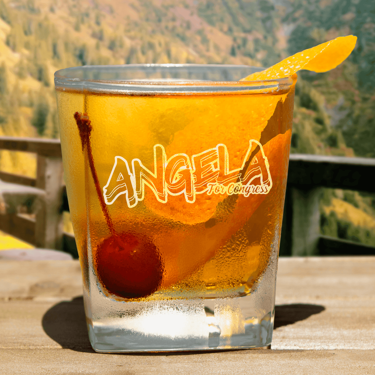 Angela Pence for Congress Whiskey Glass by Proud Libertarian - Vysn