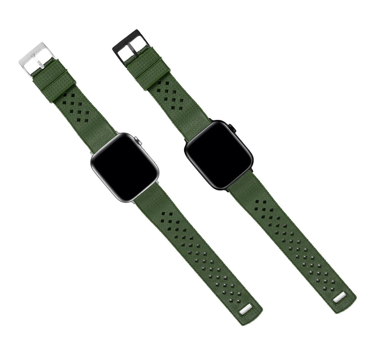 Apple Watch | Tropical-Style 2.0 | Army Green by Barton Watch Bands - Vysn