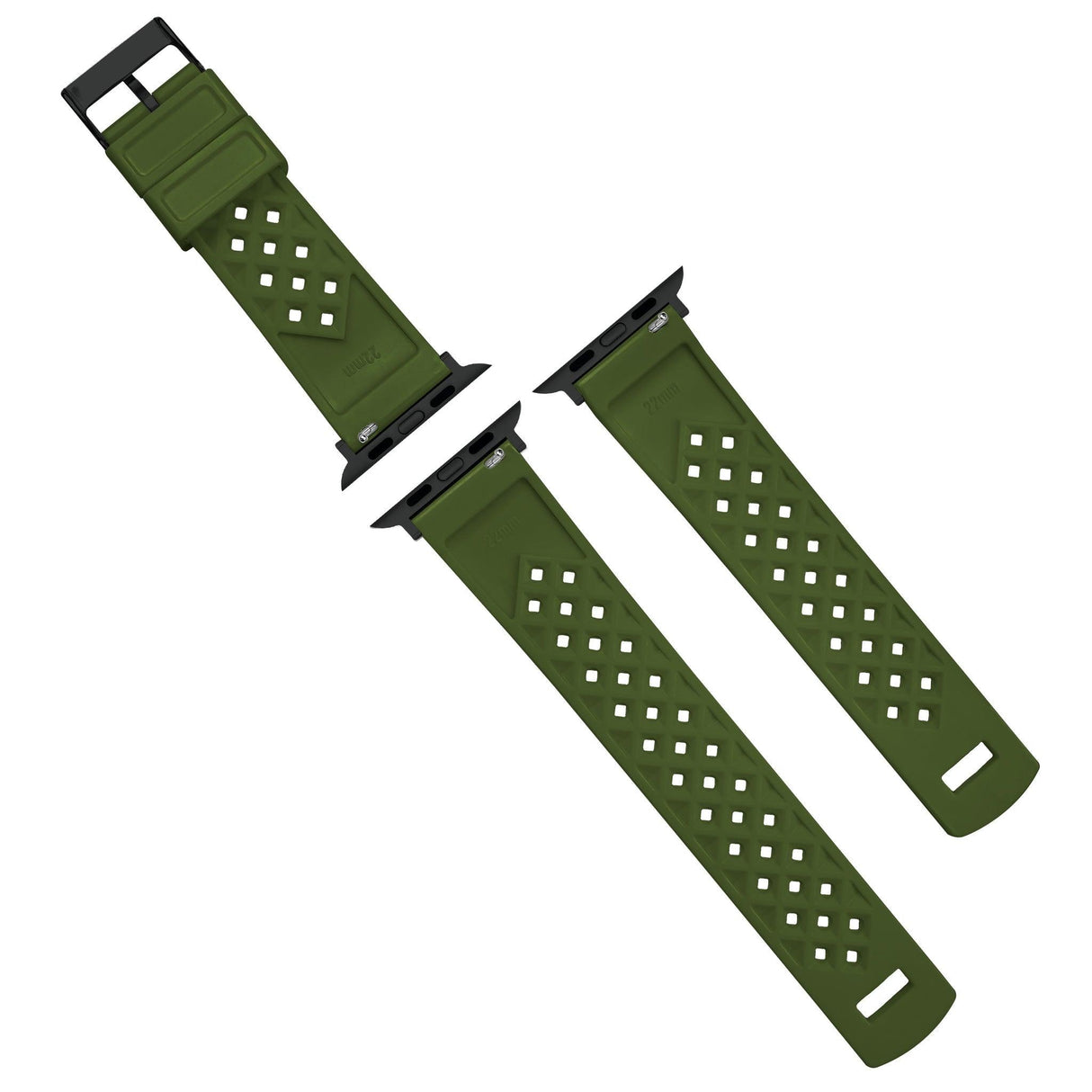 Apple Watch | Tropical-Style 2.0 | Army Green by Barton Watch Bands - Vysn