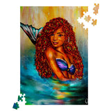 ARIEL BLACK EXCELLENCE MERMAID ART PUZZLE by KoultureKanvas - Vysn