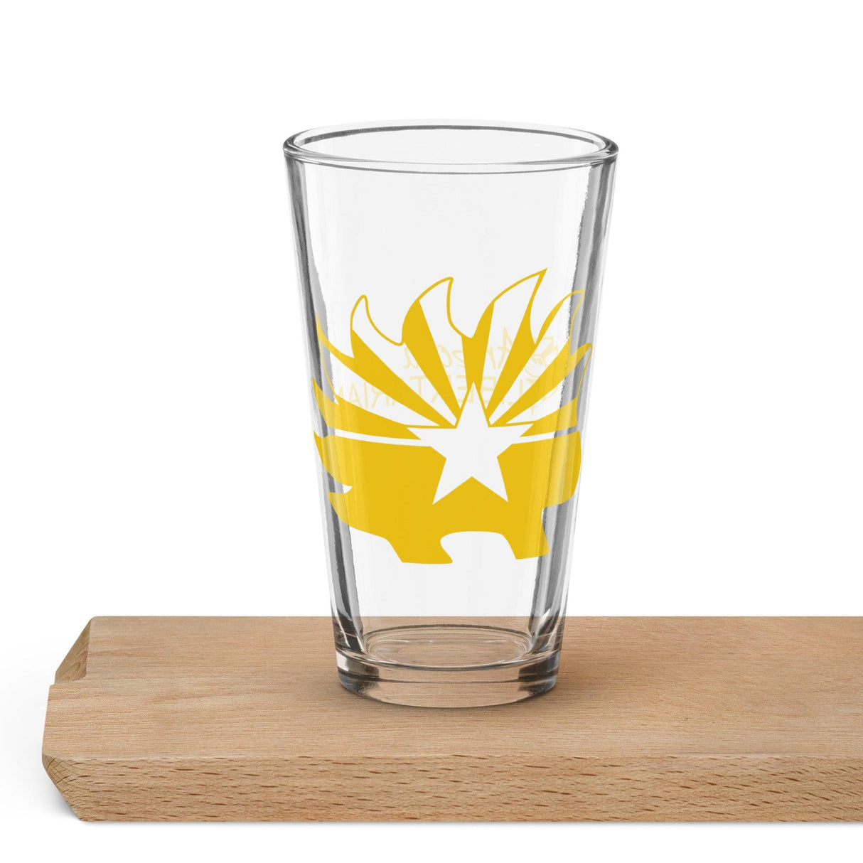 Arizona Libertarian Party Gold Porcupine Shaker pint glass by Proud Libertarian - Vysn