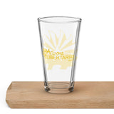 Arizona Libertarian Party Gold Porcupine Shaker pint glass by Proud Libertarian - Vysn