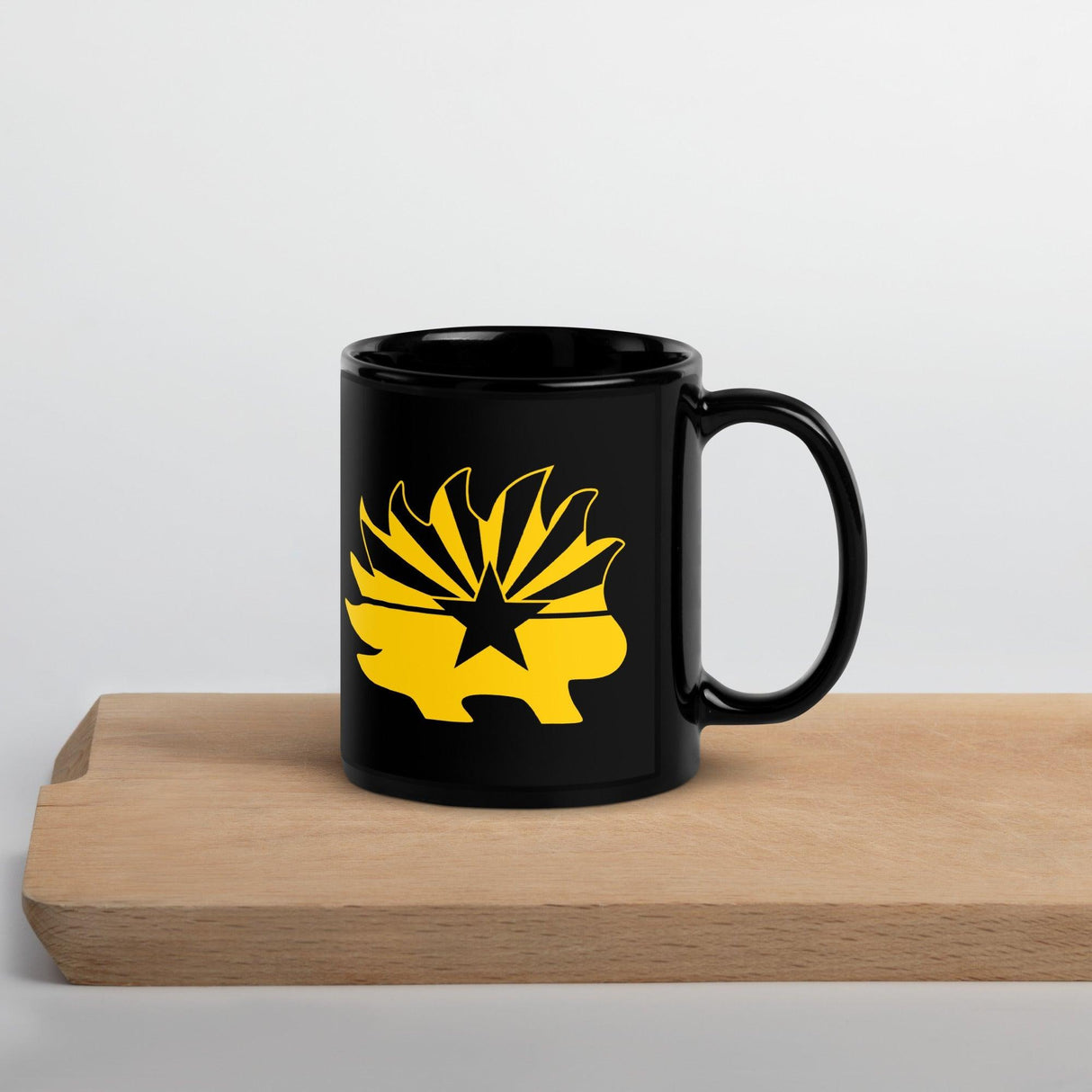 Arizona Libertarian Party Porcupine Black Glossy Mug by Proud Libertarian - Vysn