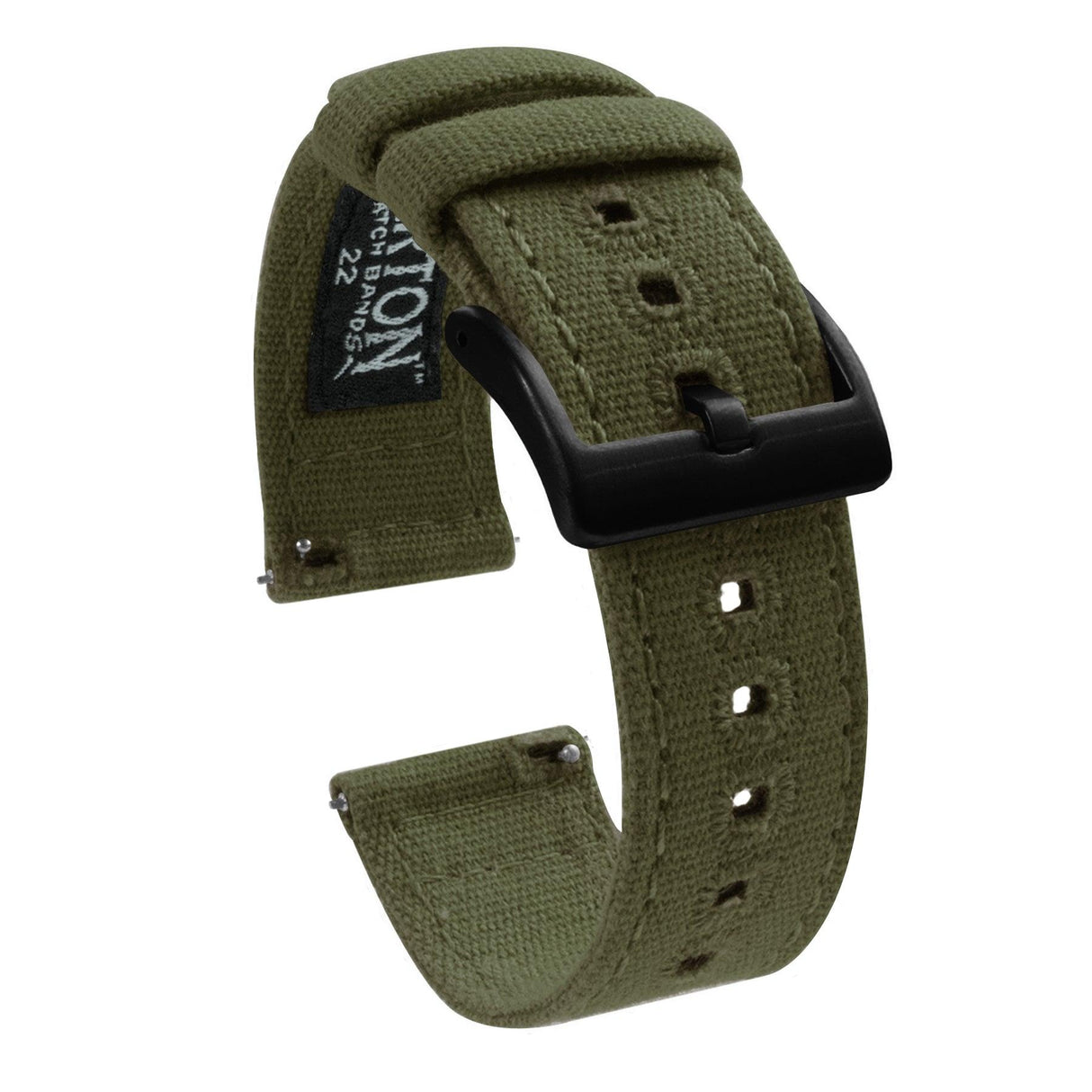 Army Green | Crafted Canvas by Barton Watch Bands - Vysn