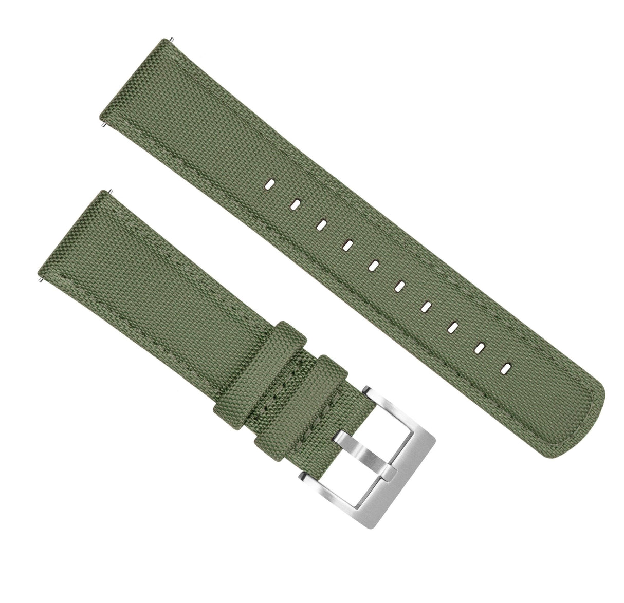 Army Green | Sailcloth Quick Release by Barton Watch Bands - Vysn