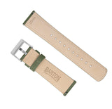 Army Green | Sailcloth Quick Release by Barton Watch Bands - Vysn