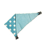 Baby Blue Chevron Reversible Dog Bandana by Uptown Pups - Vysn