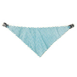 Baby Blue Chevron Reversible Dog Bandana by Uptown Pups - Vysn