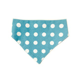 Baby Blue Houndstooth Reversible Dog Bandana by Uptown Pups - Vysn