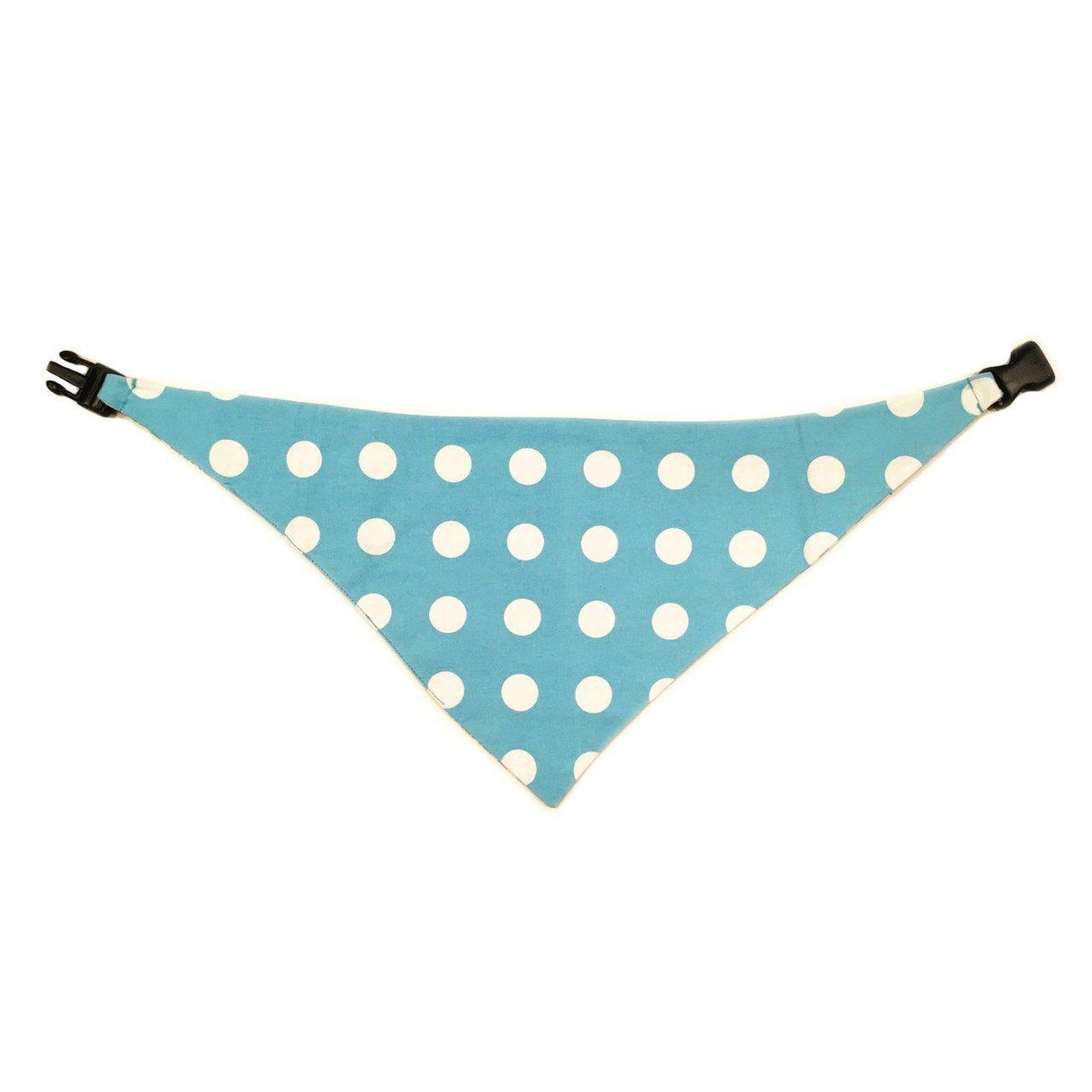 Baby Blue Houndstooth Reversible Dog Bandana by Uptown Pups - Vysn