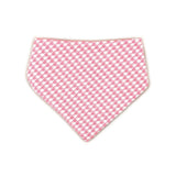 Baby Pink Houndstooth Reversible Dog Bandana by Uptown Pups - Vysn