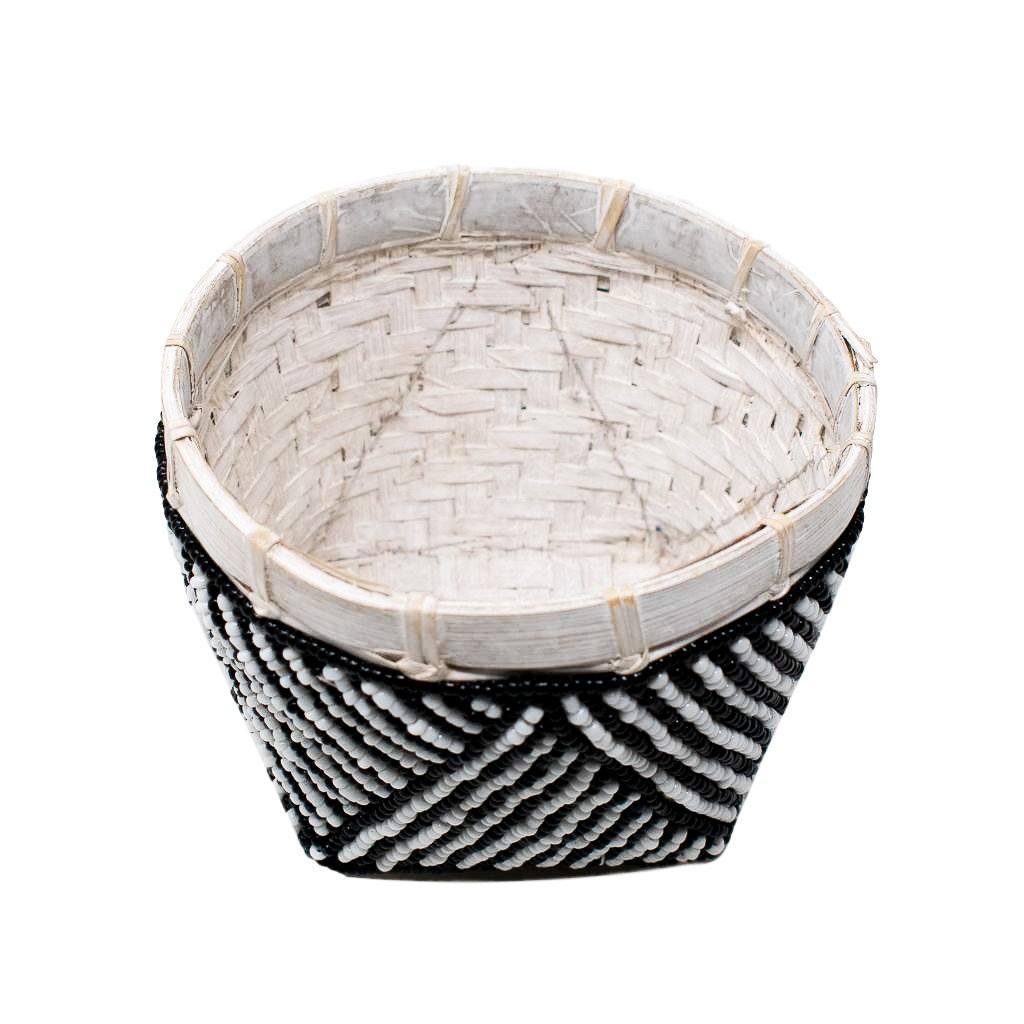 BAMBOO BEADED TRINKET BASKET by POPPY + SAGE - Vysn