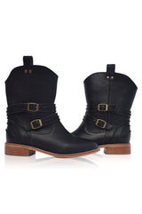 Barcelona Leather Boots by ELF - Vysn