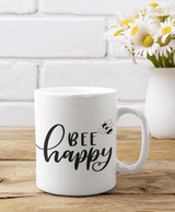 Bee Happy 2 Bumble Bee Mug by WinsterCreations™ Official Store - Vysn