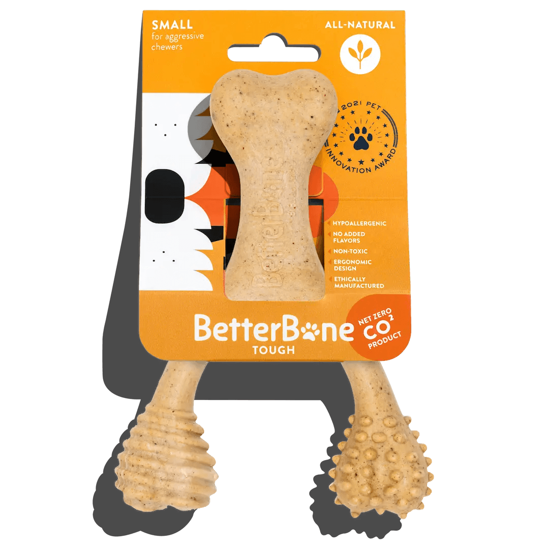 BetterBone TOUGH | Durable All-Natural, Food-Grade, Eco-Friendly, Dental Cleaning Chew for Aggressive Chewer Dogs & Puppies by The Better Bone Natural Dog Bone - Vysn