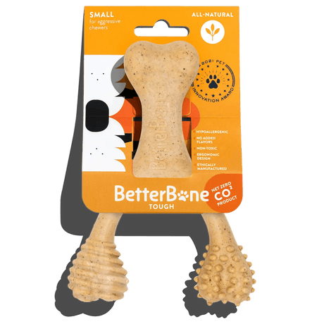 BetterBone TOUGH | Durable All-Natural, Food-Grade, Eco-Friendly, Dental Cleaning Chew for Aggressive Chewer Dogs & Puppies by The Better Bone Natural Dog Bone - Vysn