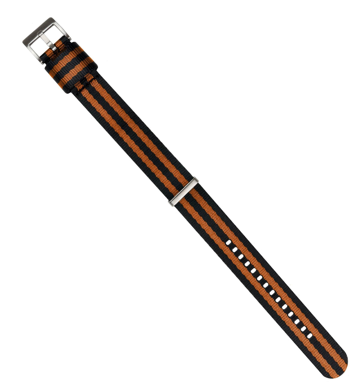 Black & Burnt Orange | Elite Nylon NATO® Style by Barton Watch Bands - Vysn