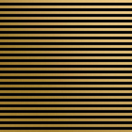 Black & Gold Stripes Gift Wrap by Present Paper - Vysn