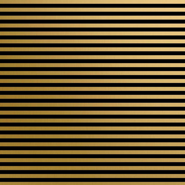 Black & Gold Stripes Gift Wrap by Present Paper - Vysn