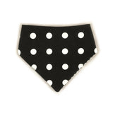 Black Houndstooth Reversible Dog Bandana by Uptown Pups - Vysn