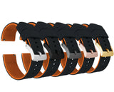 Black Top / Pumpkin Orange Bottom | Elite Silicone by Barton Watch Bands - Vysn