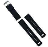 Black Top / Pumpkin Orange Bottom | Elite Silicone by Barton Watch Bands - Vysn