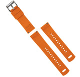 Black Top / Pumpkin Orange Bottom | Elite Silicone by Barton Watch Bands - Vysn