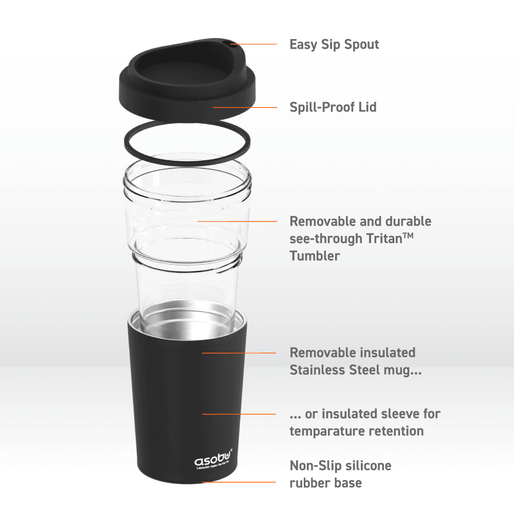 Black Vista Tumbler by ASOBU® - Vysn