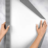 Black White Stripes Gift Wrap by Present Paper - Vysn