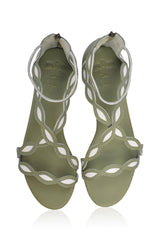 Blossom Leather Sandals by ELF - Vysn