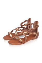 Blossom Leather Sandals by ELF - Vysn