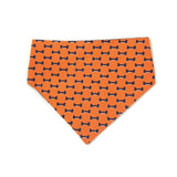 Blue & Orange Reversible Dog Bandana by Uptown Pups - Vysn