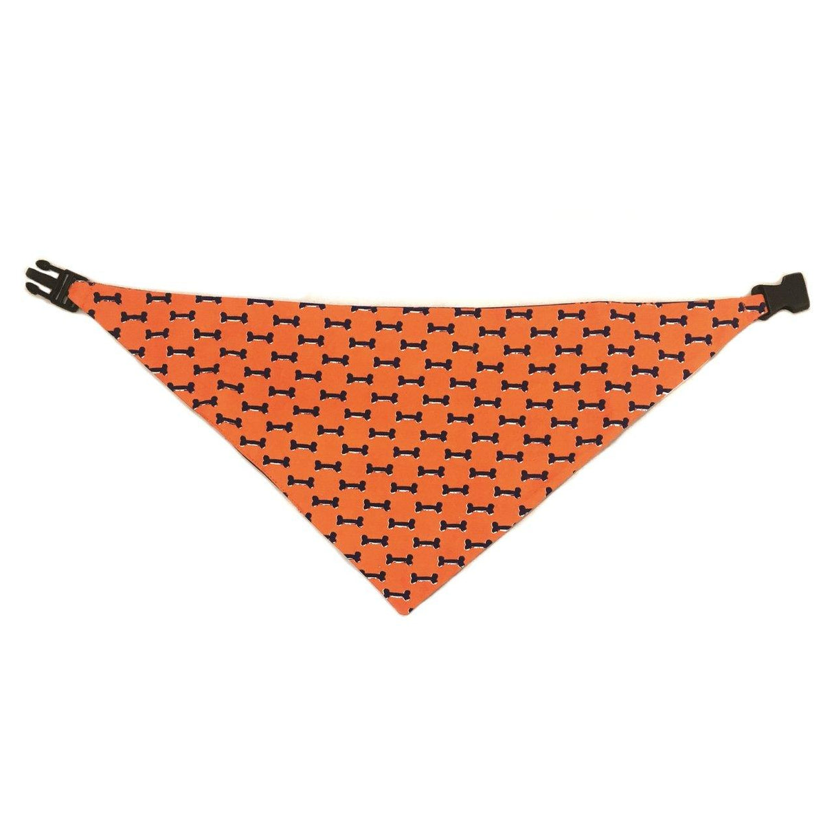 Blue & Orange Reversible Dog Bandana by Uptown Pups - Vysn